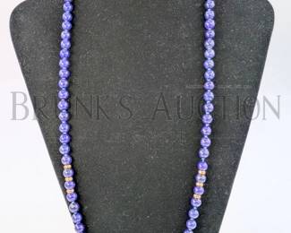BLUE BEADS NECKLACE