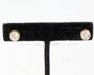 STUD EARRINGS CZ 14K