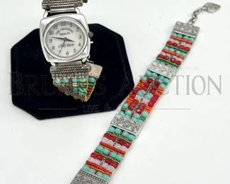 WATCH BRACELET WITH BEADS FASHION