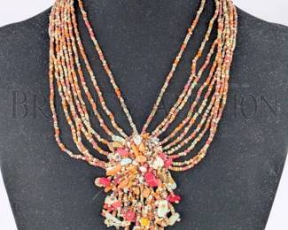 BEADED NECKLACE MULTISTRAND