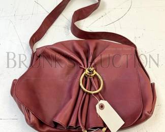 GUCCI PURSE RED LEATHER HANDBAG FASHION DESIGNER