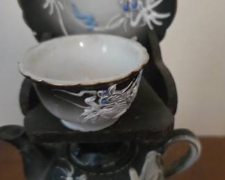 Dragons ware cup and saucer