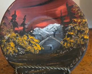 Hand painted plate