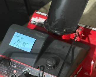 Working snowblower