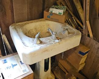 Vintage Enamel Sink