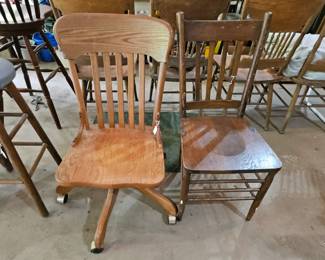 Oak Office Chair