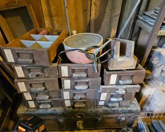 Old Trunk, Vintage Drawers