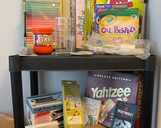 ART SUPPLIES, GAMES