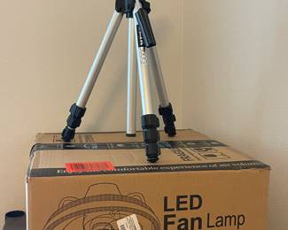 LED FAN LAMP NIB, SLIK 500G TRIPOD