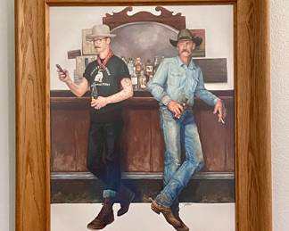 “CURIOUS ENCOUNTERS” FRAMED ART BY MATT TUMLINSON