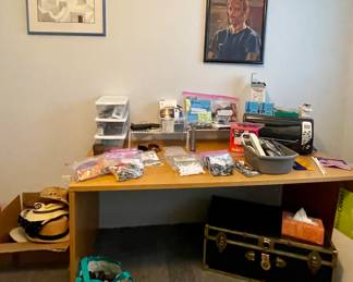 VINTAGE TRUNK, DESK/TABLE