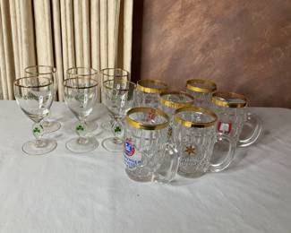 Beer Mugs and Irish Coffee Glasses