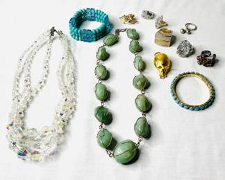 Aventurine Necklace, Costume Jewelry