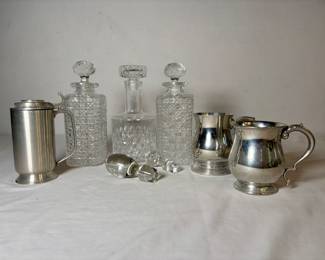 Cut Glass Decanters and More