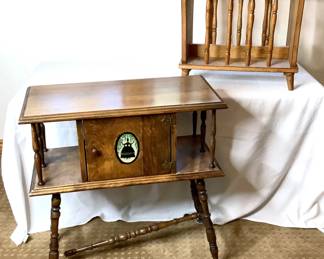 Vintage Humidor/Magazine Table