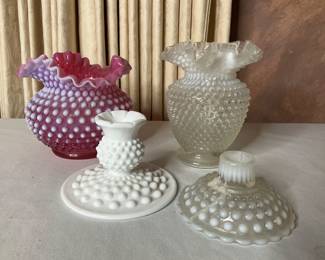 Fenton Hobnail Vases & More