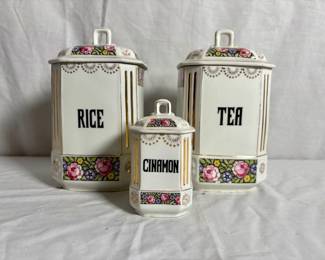 Antique Altrohlau Czechoslovakia Canister Set