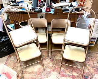 Vintage Metal Folding Chairs