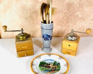Antique Coffee Grinders, Gerzit Stoneware