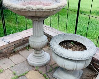 Concrete Birdbath