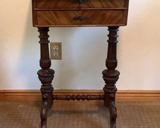 Antique Mahogany Sewing Table