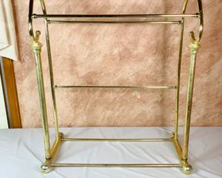 Vintage Brass Quilt Rack
