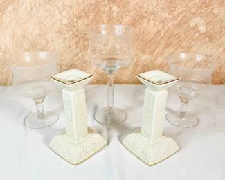 Lenox Judaic Collection Candlesticks