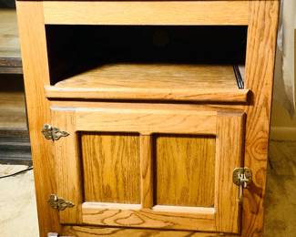 Oak TV/Microwave Stand
