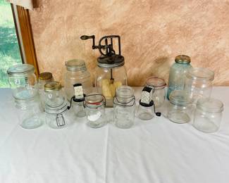 Antique Grinders and Jars