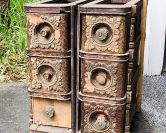 Antique Sewing Machine Drawers