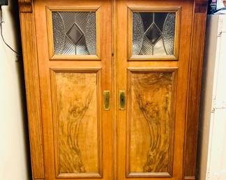 Art Deco Stained Glass Dresser