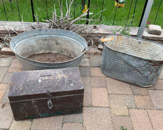 Galvanized Tubs & Metal Box