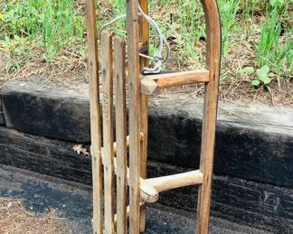 Vintage European Wooden Sled