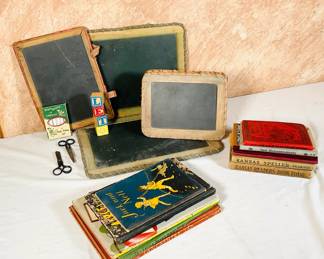 Vintage Children Books, Slates & More.