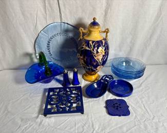 Blue Glassware