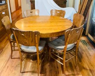 Antique Wood Dining Table