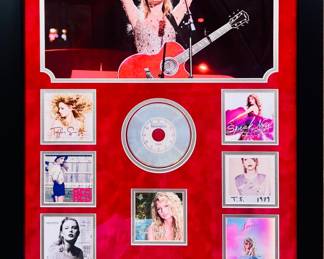 Taylor Swift Collage Signed and Authenticated
