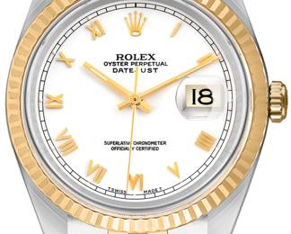 Rolex Mens Two Tone Datejust His and Hers