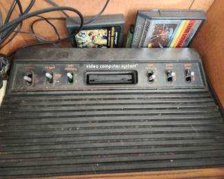 Original Atari console and games