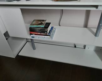 HOMCOM 360° Rotating Corner Computer Desk 60"x15.5"x31"