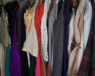 5 closets full of clothes