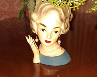 Lady head vase