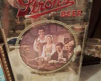 Vintage Strohs mirror