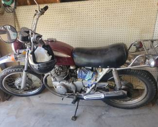 Side view of motorcycle. More details of make, model, year, mileage will be provided once available. This is picture one of two.