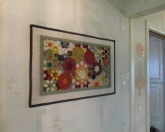 wool art ( crewel )= upstairs hall