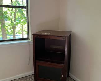 Vintage wood TV stand