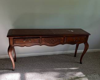 Vintage Sofa wood table with drawers