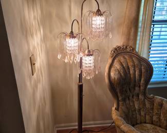 Vintage floor chandelier lamp