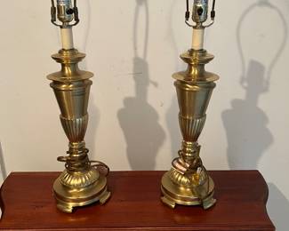 Stunning brass lamps