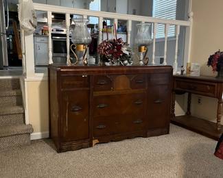 Vintage living room dresser for storage